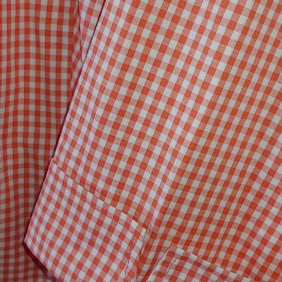 Peach Gingham Check Shirt 18/20 - Picture 4 of 7